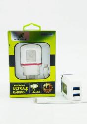 CARREGADOR DE PAREDE ULTRA RÁPIDO LIGHTNING 4.0A PARA IPHONE - XC-IPH5/6-UR.8