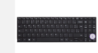 TECLADO PARA NOTEBOOK SAMSUNG NP550XDA-KH2BR ABNT2 PRETO TC1030