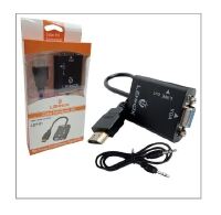 CABO ADAPTADOR CONVERSOR HDMI X VGA SAIDA DE AUDIO P2 LEY-01