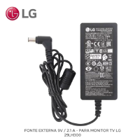 FONTE CARREGADOR P/ NOTEBOOK LG TV E MONITOR 19V 2.1A (6.0 X4.4mm)