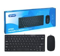 TECLADO PARA PC + MOUSE COM FIO USB 2.0 1200DPI (COMBO) KNUP KP-TE122