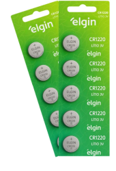 PILHA CR1220 3V ELGIN 2 BLISTER C/5 UNIDADE