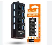 HUB USB 2.0 CABO 40CM 4 PORTAS LEHMOX LEY-21