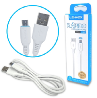 CABO DE DADOS USB LEHMOX V8 RAPIDO 3.1A 1M LE-802