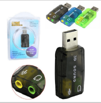 ADAPTADOR PLACA DE SOM USB 5.1 3D SOUND FONE / MICROFONE