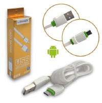 CABO DE DADOS USB LEHMOX V8 FLAT 1M LE-387