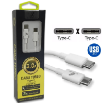 CABO DE DADOS USB X-CELL TIPO-C X TIPO-C TURBO 3.0A 1M XC-CD-76