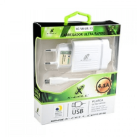 CARREGADOR DE CELULAR ULTRA RAPIDO V8 4.1A (ANATEL) 3 USB XC-V8-UR-13